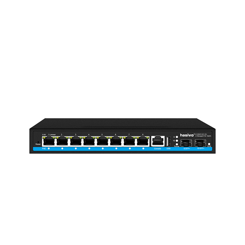 Sfp+ 10G Managed Switch 8 Port - 8-портовый L3 управляемый коммутатор PoE 2,5