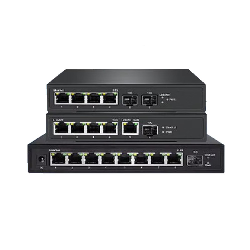 Sfp+ 10G Managed Switch 8 Port - Многопортовый 4/8-портовый мультигигабитный веб-управляемый PoE-коммутатор 2.5G