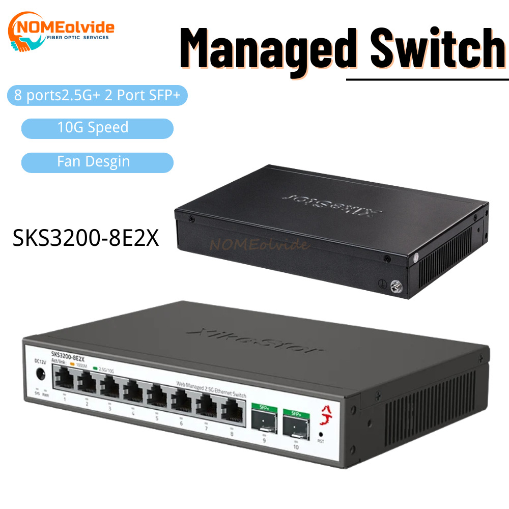 Sfp+ 10G Managed Switch 8 Port - SKS3200 XikeStor, 10 портов L2, простой
