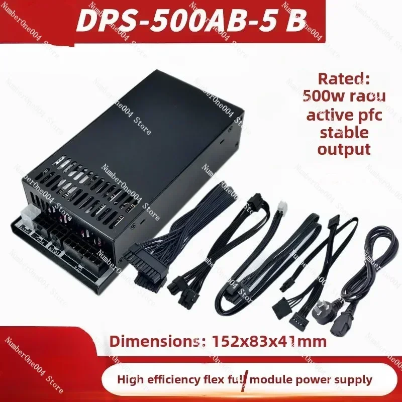 Блок питания 500W 80Plus Gold  – обзор и цена Atx Power Supply 1U Flex 500W