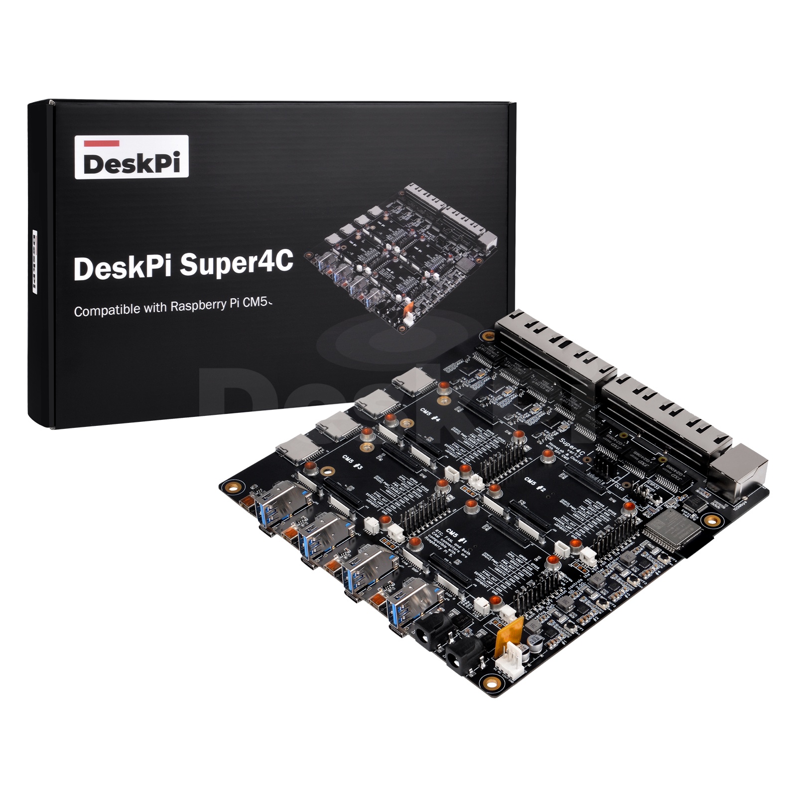 Плата DeskPi Super4C для Raspb – обзор и цена Deskpi Super6C