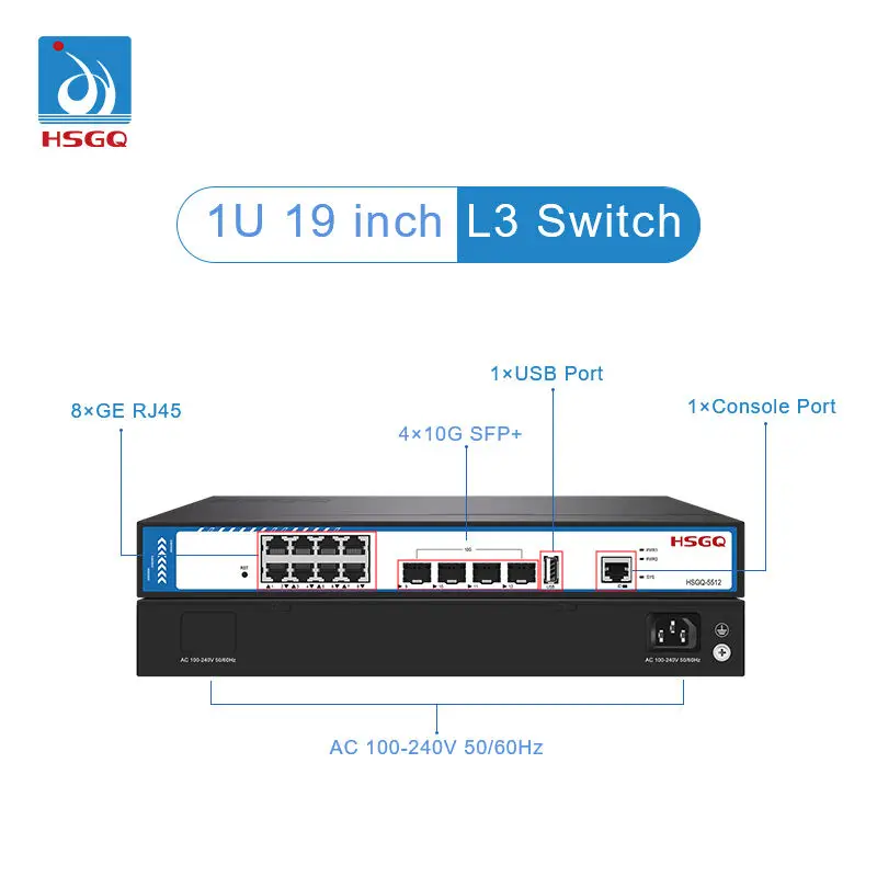 2026/HSGQ-5512 12-портовый упр – обзор и цена Sfp+ 10G Managed Switch 8 Port